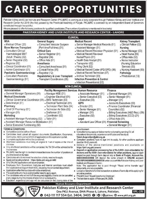 PKLI Jobs 2025