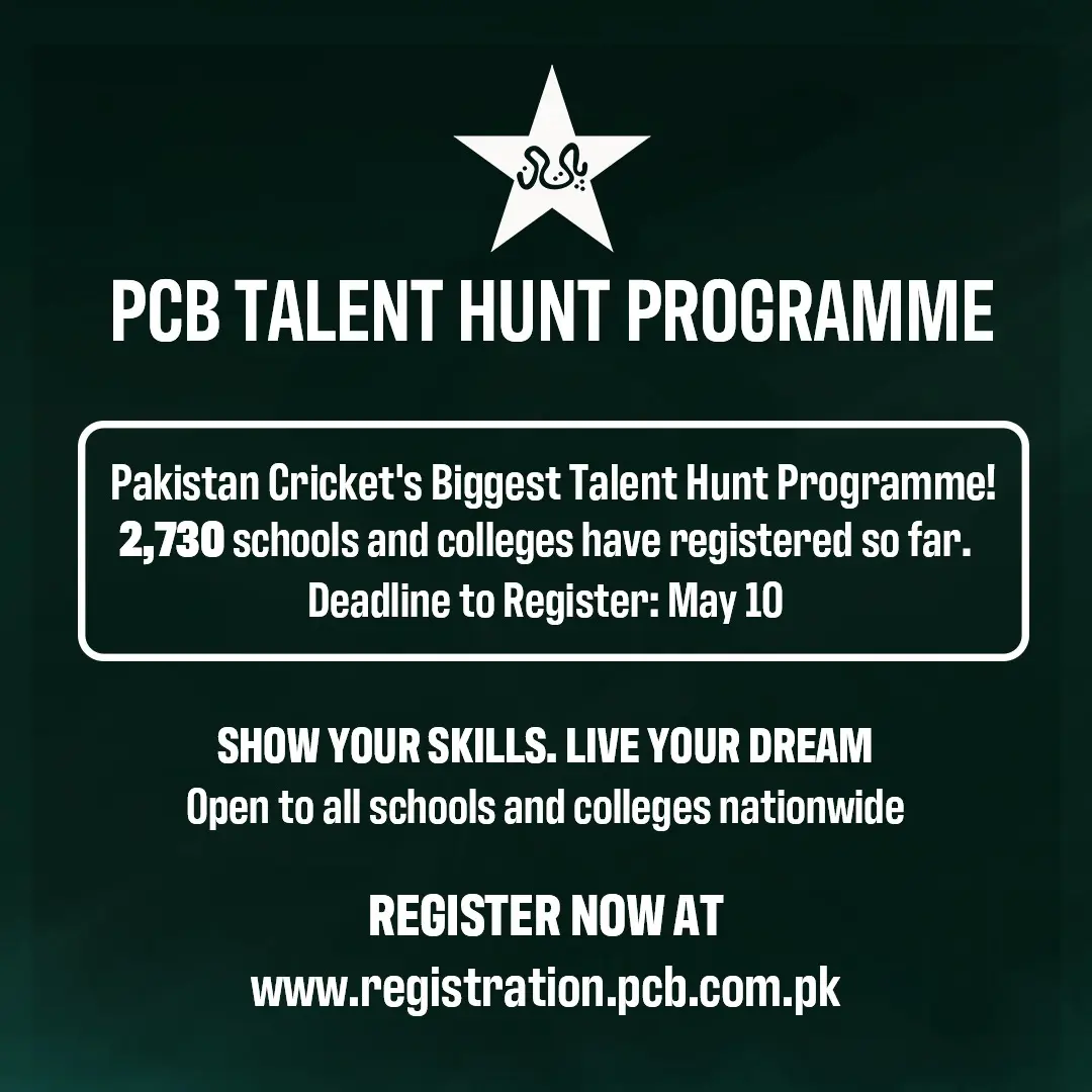 How Can i register for PCB Talent Hunt Programme Online in 2025 Advertisement
