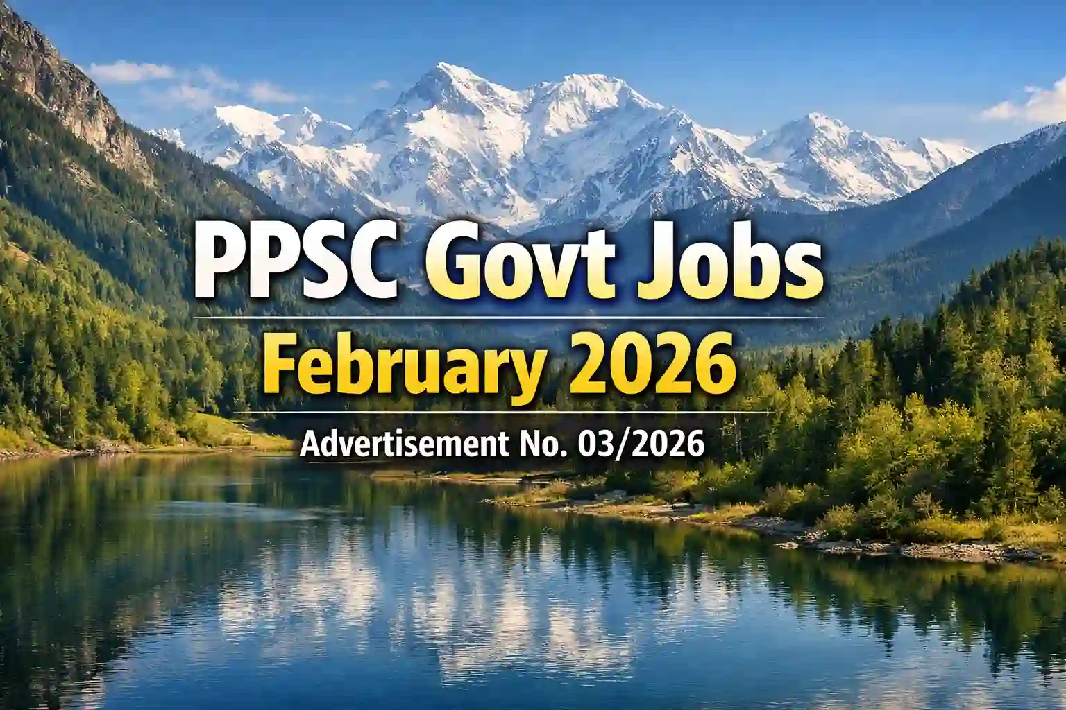 PPSC Punjab Govt Jobs February 2026 – Apply via Advertisement No. 03/2026